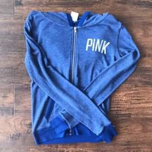 VS pink zip up hoodie